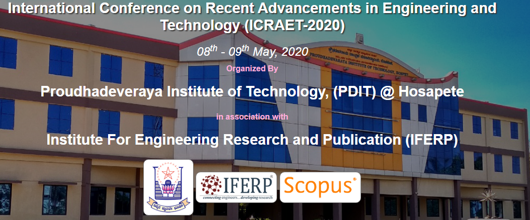 International Conference on Recent Advancements in Engineering and Technology (ICRAET-2020)